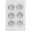 SET 6 MAGNETEN 2.7cm INOX