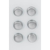 SET 6 MAGNETEN 2.7cm INOX