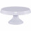 TAARTSCHOTEL OP VOET D23CM H12CM VINTAGE WIT GLOSSY