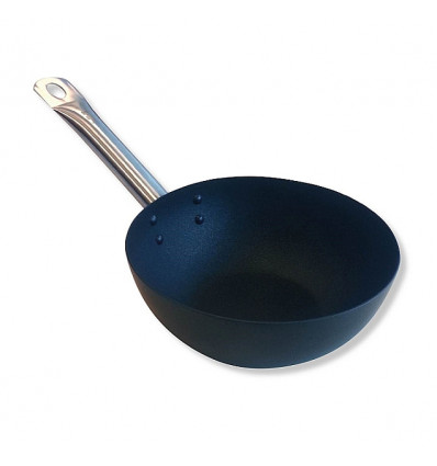 WOK 20CM CARBONSTAAL EXCALIBUR ANTIKLEEF