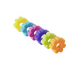 SET 6 GLASMARKEERDERS BLOEM SILICONE