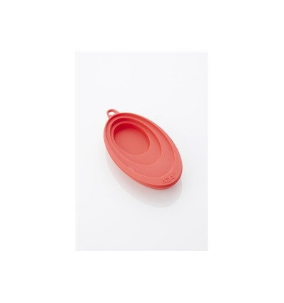 LEPELHOUDER SILICONE DOTZ ASSORTI rood, groen, aquablauw