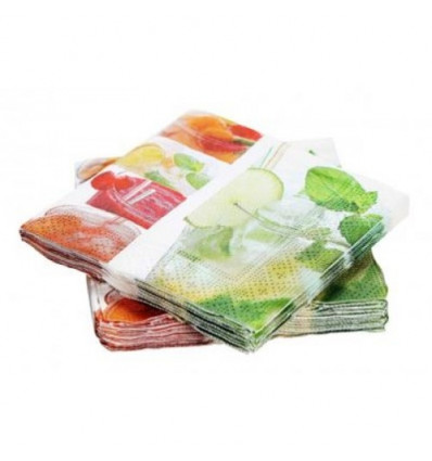 20 SERVETTEN 33x33cm TULIP TIME PAW