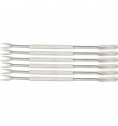 SET 6 KREEFTENVORKJES 18CM