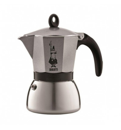 KOFFIEKAN 6TAS MOKA ZWART INDUCTIE BIALETTI