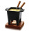 FONDUESET BOSKA 13x13xH13cm TAPAS ZWART TASTE 20CL