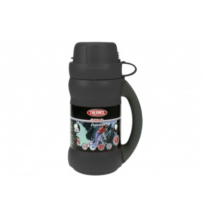 ISOLEERFLES 0,50L PREMIER ZWART THERMOS