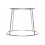 STEUN-VOET ZEEVRUCHTENSCHAAL ALU CHROOM D19xH18.5cm