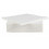 40 SERVETTEN 38x38cm WIT PAPIER TEXTIEL-TOUCH