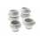 6 APERITIEFPOTJES MET LEEUWEKOP 5CL 5.5x4.5cm