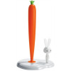 KEUKENROLHOUDER BUNNY & CARROT WIT