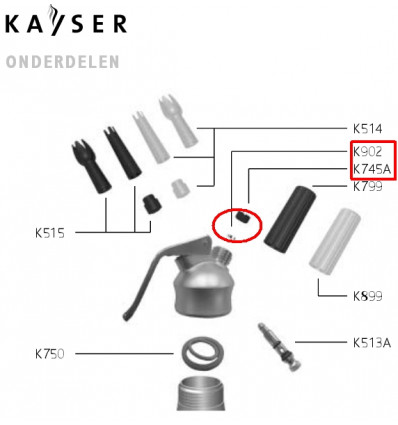INOX RING+RUBBER SLAGROOMSPUIT KAYSER SIFON