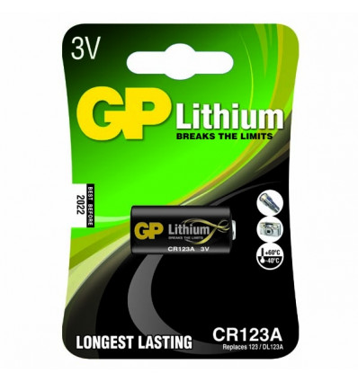 BATTERIJ LITHIUM CR123A 123 DL123A GP CR17335 CR17345