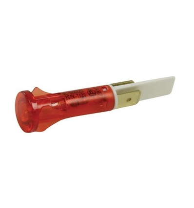 SIGNAALLAMPJE ROOD ROND DIA 10