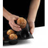 BAKVORM 6 MUFFINS ZWART 6.9CM LEKUE