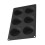 BAKVORM 6 MUFFINS ZWART 6.9CM LEKUE
