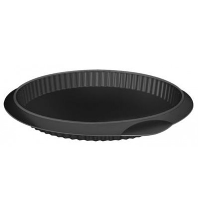 BAKVORM ROND 28CM ZWART LEKUE QUICHE TAARTVORM