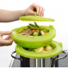 STOOMPOT GROEN SILICONE LEKUE