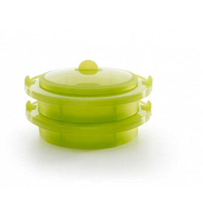 STOOMPOT GROEN SILICONE LEKUE