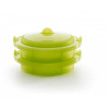 STOOMPOT GROEN SILICONE LEKUE