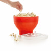POPCORN MAKER ROOD MET DEKSEL 2.8L 20CM LEKUE
