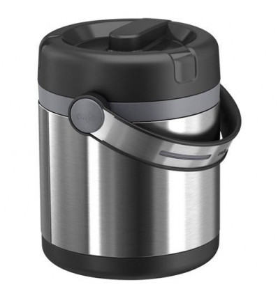 VOEDSELTHERMOS 1.2L MOBILITY ZWART/INOX EMSA +plastic voedsel-inzetbakje