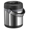 VOEDSELTHERMOS 1.2L MOBILITY ZWART/INOX EMSA +plastic voedsel-inzetbakje