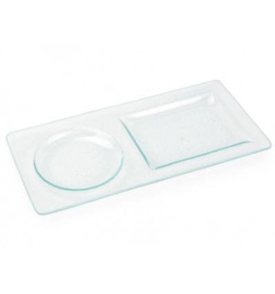 SCHOTEL GLAS 25x12cm VOOR TAS OF BEKER