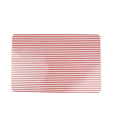 PLACEMAT 45x30cm STRIPES ROOD