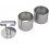 DRESSEERSET: 2 RINGEN 7cm + DUWER INOX