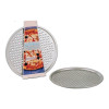 PIZZA BAKPLAAT 31CM GEPERFOREERD ROND KROKANT SILVER-TOP