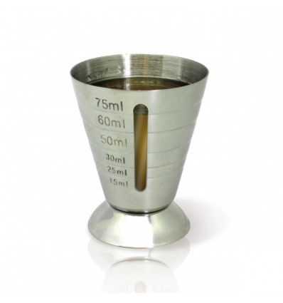 MAATBEKER PRO 75ML MET DOORKIJKVENSTER JIGGER