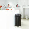TOUCH BIN 60L MAT ZWART VUILBAK