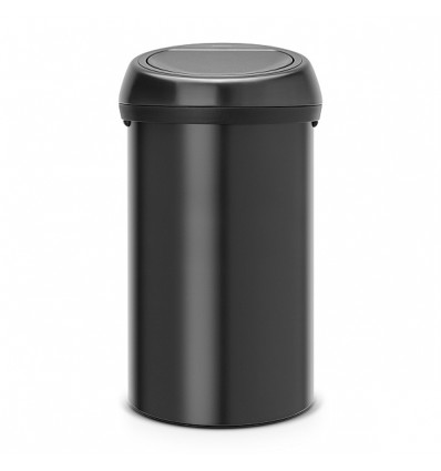 TOUCH BIN 60L MAT ZWART VUILBAK