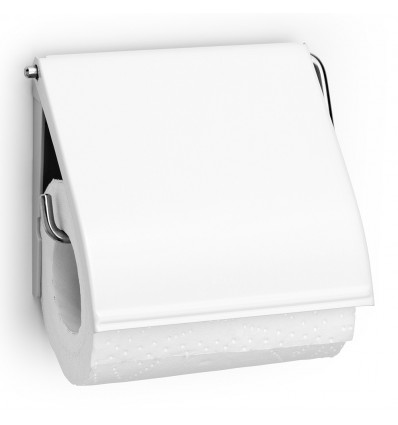 WC-ROLHOUDER WIT MET KLEP TOILETROLHOUDER WHITE