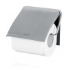 WC-ROLHOUDER MAT INOX MET KLEP TOILETROLHOUDER MATT STEEL