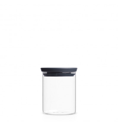 VOORRAADPOT 0,6L GLAS GRIJS