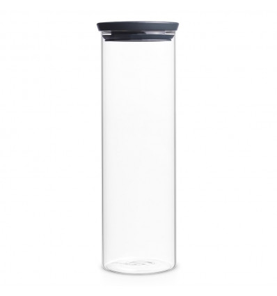 VOORRAADPOT 1,9L GLAS GRIJS