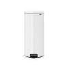 PEDAALEMMER 30L NEWICON WIT soepele, stille en geurdichte sluiting