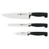 3DELIG MESSENSET ZWILLING FOUR STAR schilmes 10cm,univ.mes 13cm,koksmes 20cm