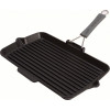 GRILLPAN 34x21CM ZWART + HANDVAT STAUB ideaal om te grillen