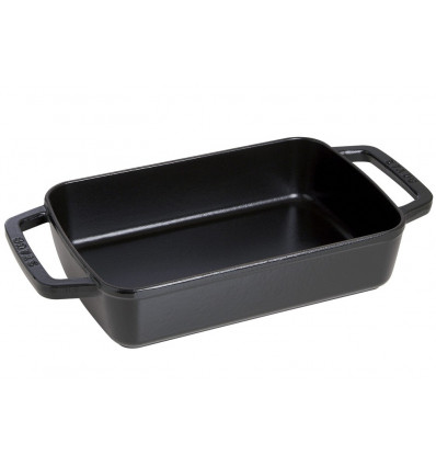 OVENSCHOTEL 30x20cm ZWART STAUB RECHTHOEKIG GIETIJZER