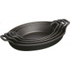 OVENSCHOTEL OVAAL 28CM STAUB ZWART