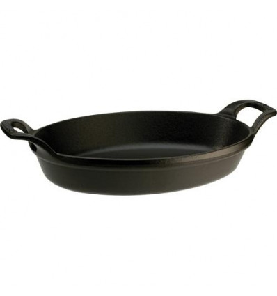 OVENSCHOTEL OVAAL 28CM STAUB ZWART