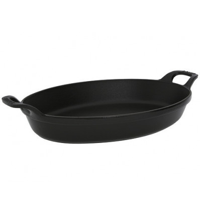 OVENSCHOTEL OVAAL 32CM ZWART STAUB