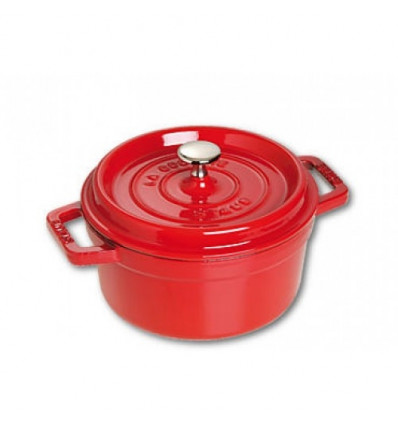 KOOKPOT ROND 20CM CHERRY ROOD STAUB 2.2L COCOTTE KERSROOD