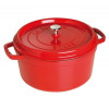 KOOKPOT ROND 26CM CHERRY ROOD STAUB 5.2L COCOTTE KERSROOD