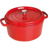 KOOKPOT ROND 30CM CHERRY ROOD STAUB 8.4L COCOTTE KERSROOD