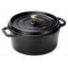 KOOKPOT ROND 22CM ZWART 2.6L STAUB ideaal om te stoven