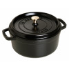 KOOKPOT ROND 24CM ZWART STAUB 3.8L COCOTTE